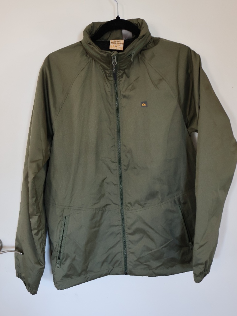 Quicksilver Waterman's Collection military green jackets sz sm